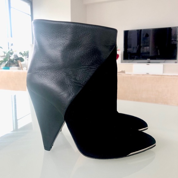 Authentic IRO boots. Size 36. Black leather/suede - Picture 1 of 8